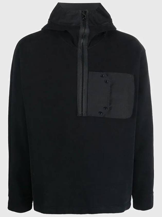 Snap Pocket Hooded Anorak Black - TEN C - BALAAN 3