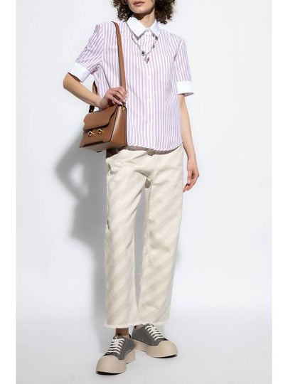 Marni Striped Shirt, Women's, Pink - MARNI - BALAAN 2