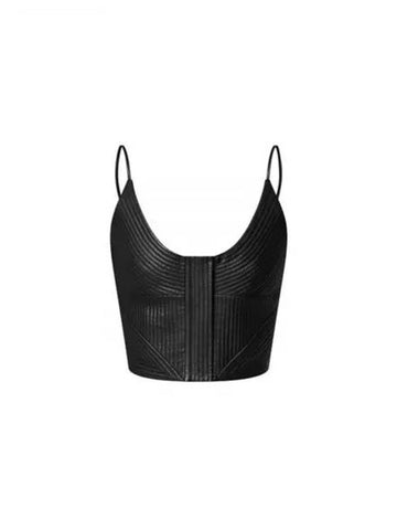 Pinstripe Leather Camisole 1AFFHQ - LOUIS VUITTON - BALAAN 1