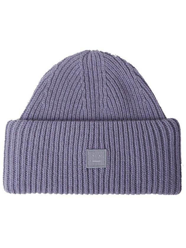 Small Face Logo Beanie Faded Purple - ACNE STUDIOS - BALAAN 6