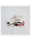 Triple S All Over Logo Low Top Sneakers Pink White - BALENCIAGA - BALAAN 3