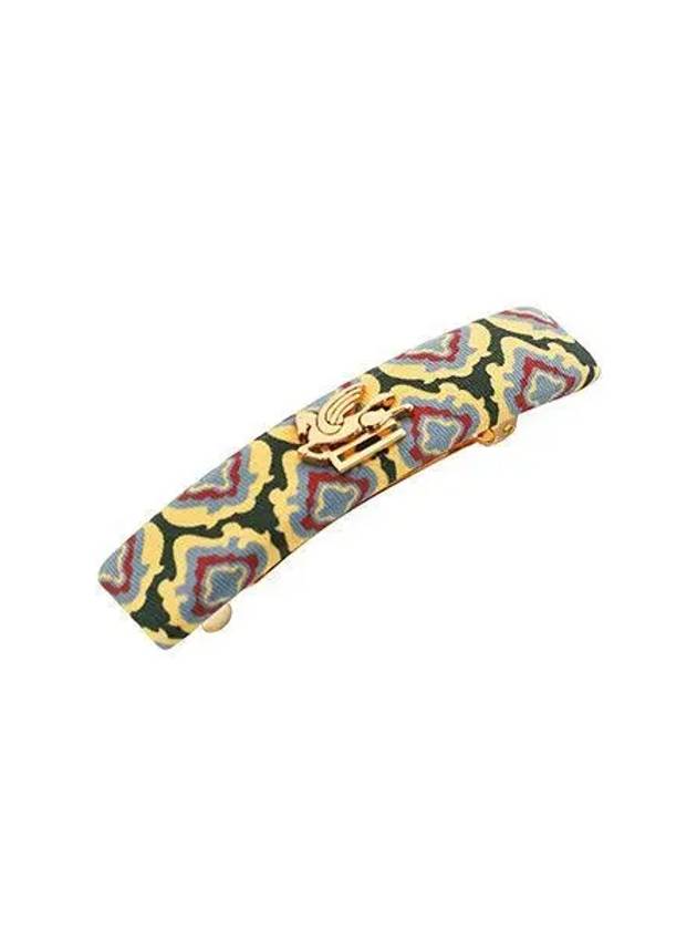 WF6B0003AA045 X0891 Tie Geometric Silk Hairpin Women Hair Clip 271423 1140184 - ETRO - BALAAN 1