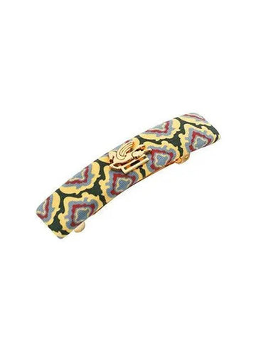 WF6B0003AA045 X0891 Tie Geometric Silk Hairpin Women Hair Clip 271423 1140184 - ETRO - BALAAN 1