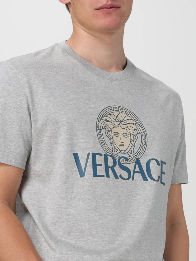 T-shirt Medusa Versace in cotone con stampa logo - VERSACE - BALAAN 5