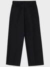 Summer Wool One-Tuck Slacks Black - NOIRER FOR WOMEN - BALAAN 10