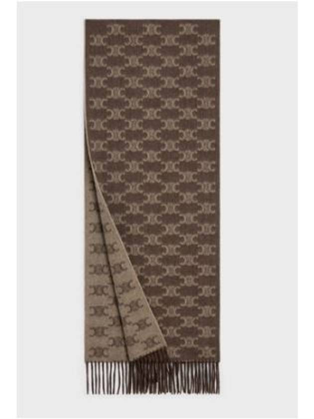 Monogram Cashmere Muffler Brown - CELINE - BALAAN 1