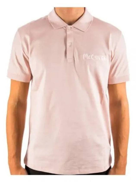 logo embroidered polo tee - ALEXANDER MCQUEEN - BALAAN 2