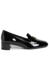 Triangle Logo Patent Leather Loafers Black - PRADA - BALAAN 4