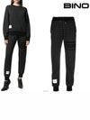 Cotton Gunclub Check Jacquard Engineered 4 Bar Sweat Track Pants Black - THOM BROWNE - BALAAN 2