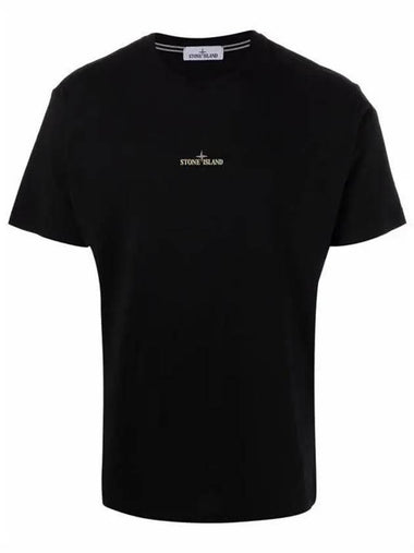 Marble One Short Sleeve T-Shirt Black - STONE ISLAND - BALAAN 1