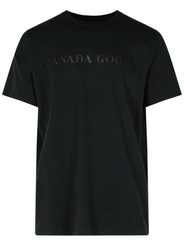 Canada Goose 'Emersen' Black Cotton T-Shirt - CANADA GOOSE - BALAAN 1