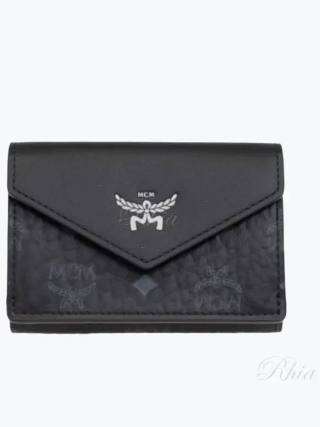 Wallet With Logo Women s Black - MCM - BALAAN 2