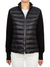 Logo patch wool padding black - MONCLER - BALAAN 3