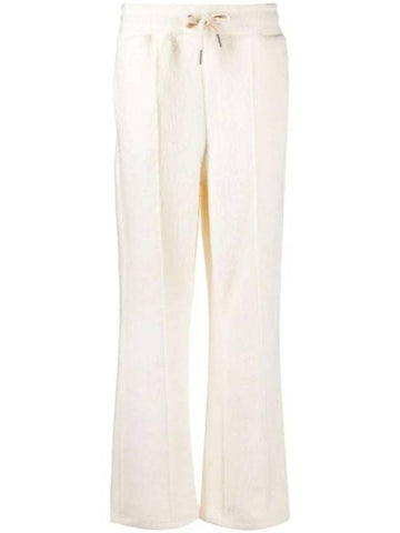 Drawstring Seam Detail Track Pants Ivory - AMI - BALAAN 1