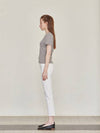 64 Sequential delivery Waffle Half Crop T Gray - LESEIZIEME - BALAAN 4