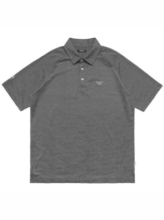 Covert PK Shirt Gray - MALBON GOLF - BALAAN 1