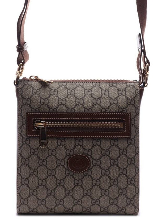 GG Superme Canvas Messenger Bag Beige Ebony - GUCCI - BALAAN 2