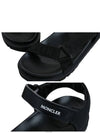 Women's Strap Logo Flavia Sandals Black - MONCLER - BALAAN.