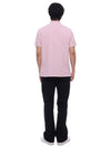 Stretch Cotton Pique Short Sleeve Polo Shirt Pink - STONE ISLAND - BALAAN 6