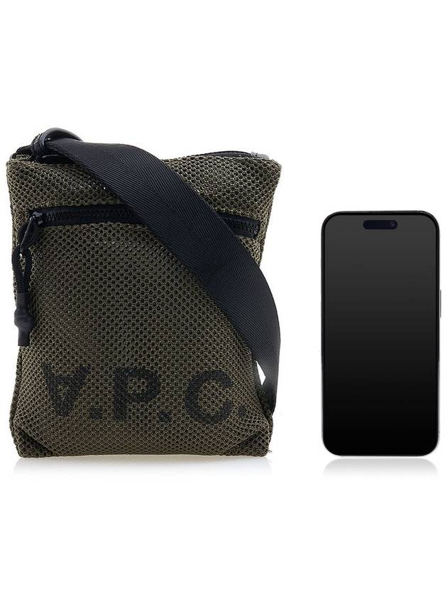 VPC Logo Mesh Cross Bag Khaki - A.P.C. - BALAAN 7