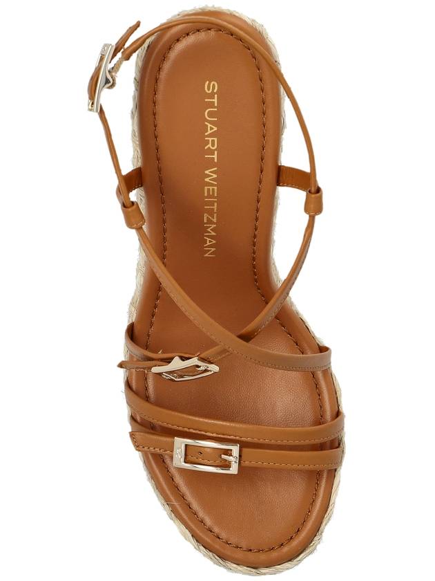 Stuart Weitzman Wedge Sandals ‘Georgie’, Women's, Brown - STUART WEITZMAN - BALAAN 6