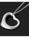 925 sterling silver 5P diamond Elsa Peretti open heart pendant necklace - TIFFANY & CO. - BALAAN 3