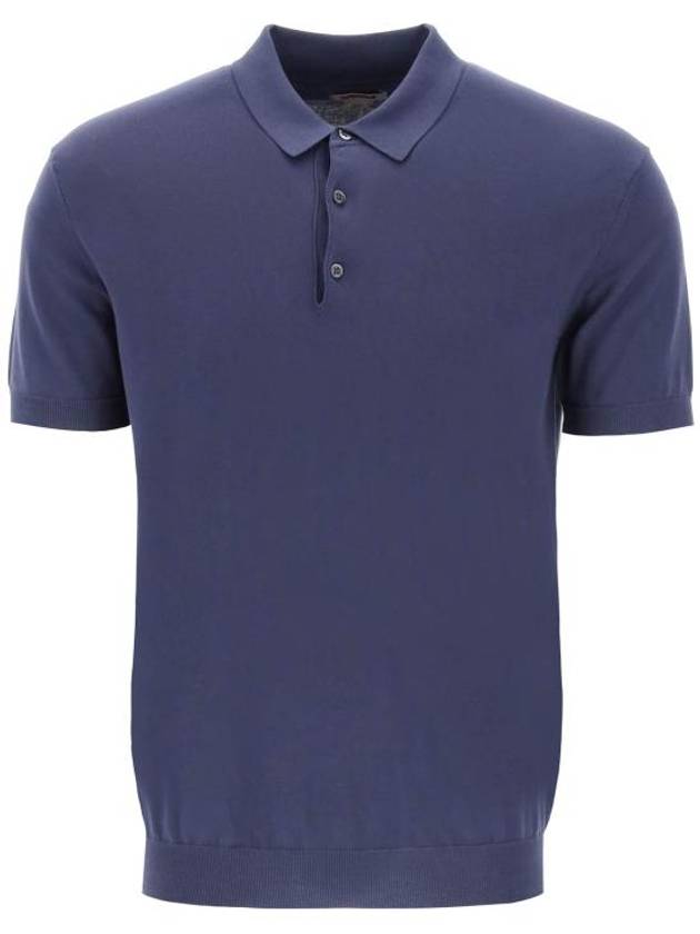 Men's Short Sleeve Knit PK Shirt Navy - BARACUTA - BALAAN 2