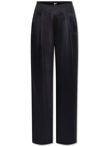 Cult Gaia ‘Tasha’ Satin Trousers, Women's, Black - CULT GAIA - BALAAN 1