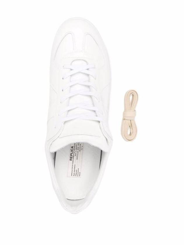 Replica Leather Low Top Sneakers White - MAISON MARGIELA - BALAAN 5