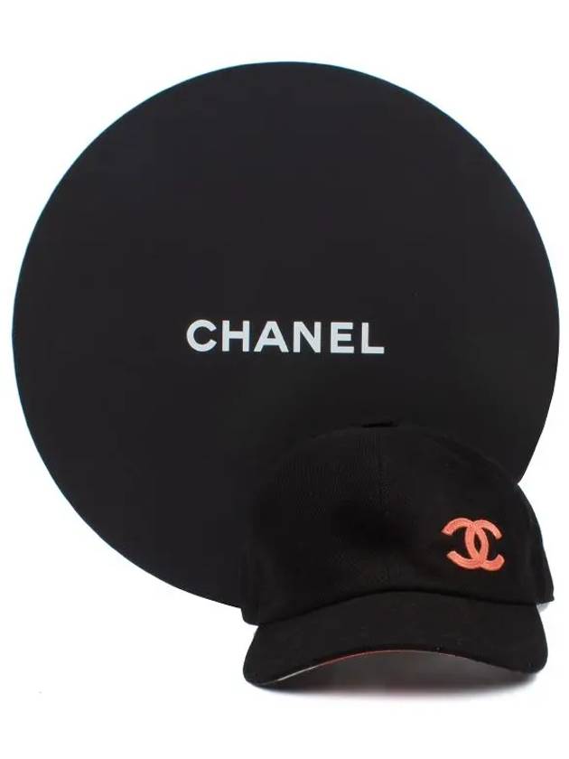 CC embroidery logo ball cap hat black AA9254 - CHANEL - BALAAN 9