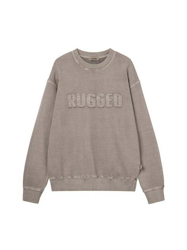 Pigment Dyed Crew Neck Sweatshirt Beige - HARDGEAR APPAREL - BALAAN 2