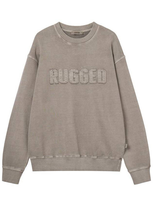 Pigment Dyed Crew Neck Sweatshirt Beige - HARDGEAR APPAREL - BALAAN 1