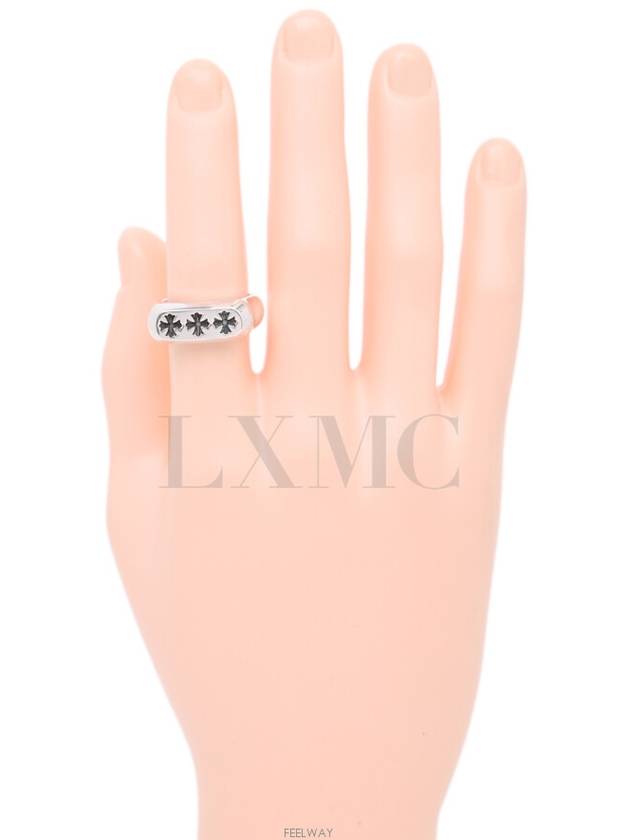 Triple Cross Ring Silver Spacer No 19 - CHROME HEARTS - BALAAN 5