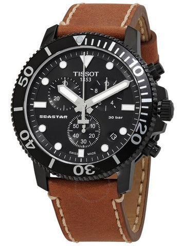 Tissot Seastar 1000 Chronograph Quartz Black Dial Men's Watch T1204173605100 - TISSOT - BALAAN 1