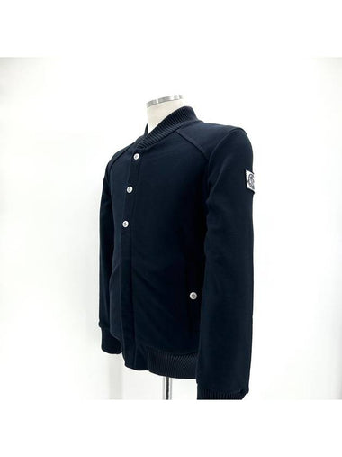 Gamma blue button zip up cardigan - MONCLER - BALAAN 1