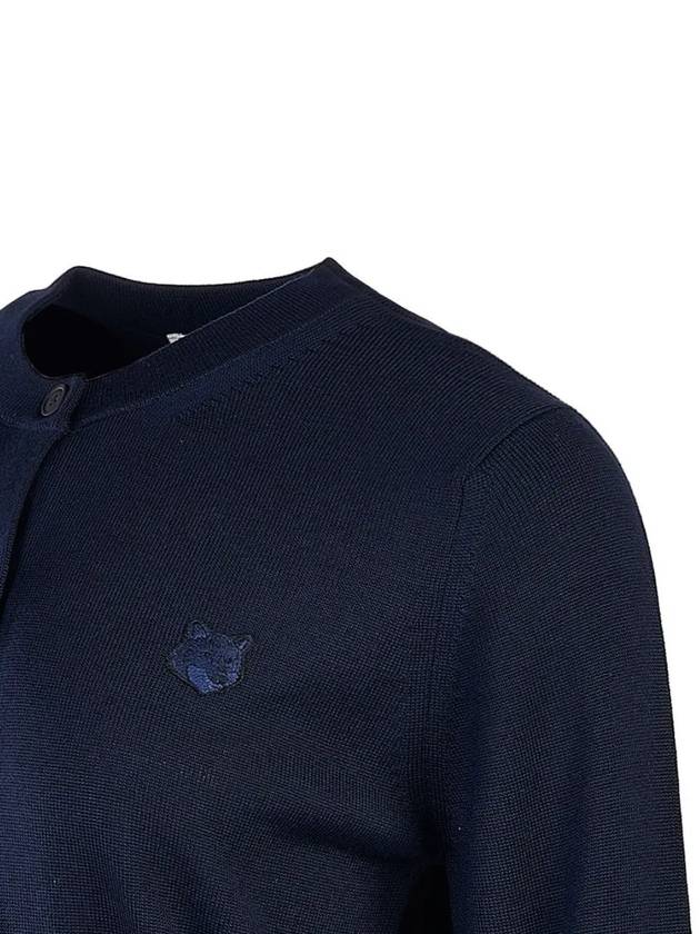 Bold Fox Head Patch Regular Cardigan Navy - MAISON KITSUNE - BALAAN 7