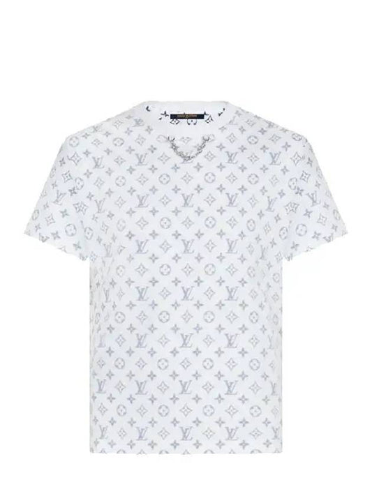 LV Escal Print Short Sleeve TShirt Noir Blanc 1A8QDJ - LOUIS VUITTON - BALAAN 2