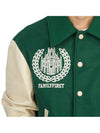 Varsity College Jacket Green - FAMILY FIRST - BALAAN 11