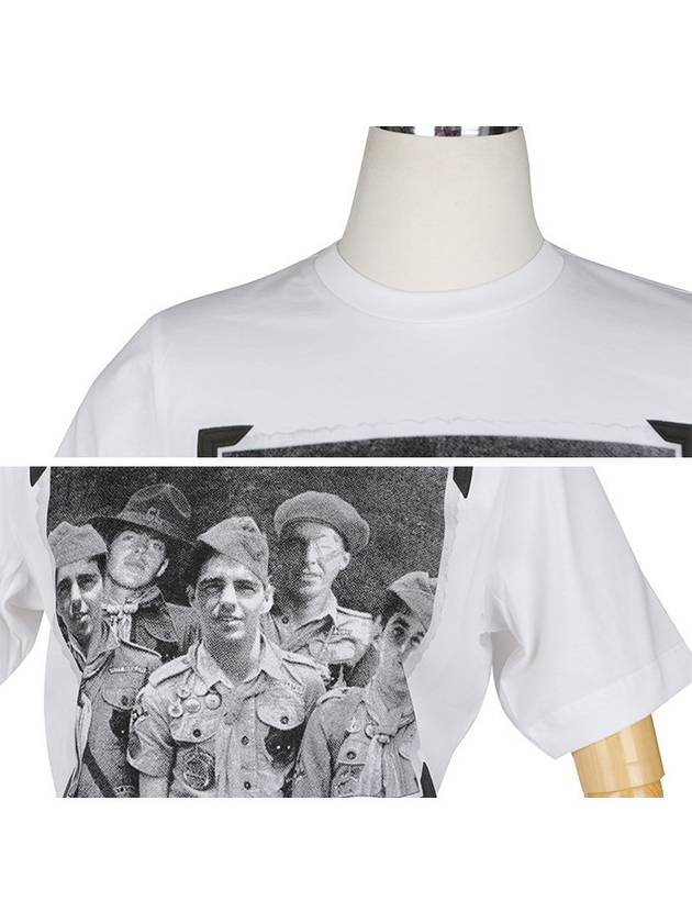 Bad News Scout Printing Short Sleeve T-Shirt White - DSQUARED2 - BALAAN 5