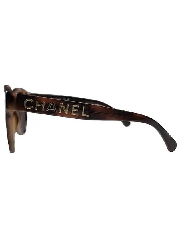 Eyewear Oval Sunglasses Havana Brown - CHANEL - BALAAN 4