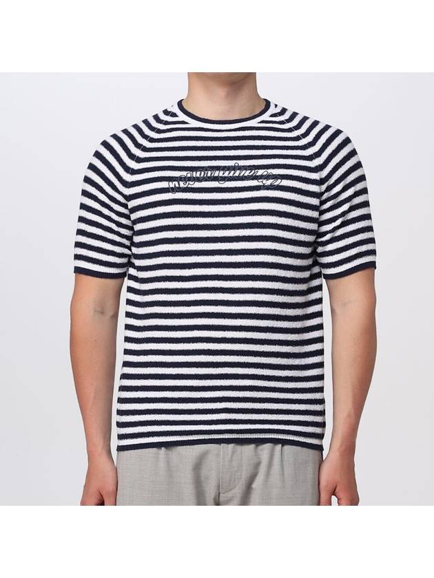 Eleventy Striped Round Knit G76MAGG82 - ELEVENTY MILANO - BALAAN 1