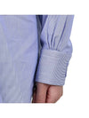 Stitched Cotton Long Sleeve Shirt Pale Blue - MAISON MARGIELA - 9