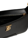 Leather TB Shoulder Bag Black - BURBERRY - BALAAN 6