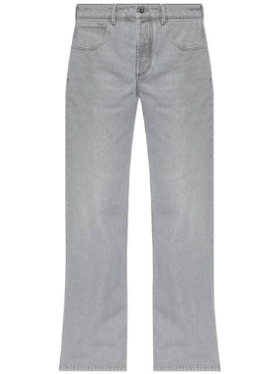 Flare Denim Jeans Light Grey Wash - BOTTEGA VENETA - BALAAN 2