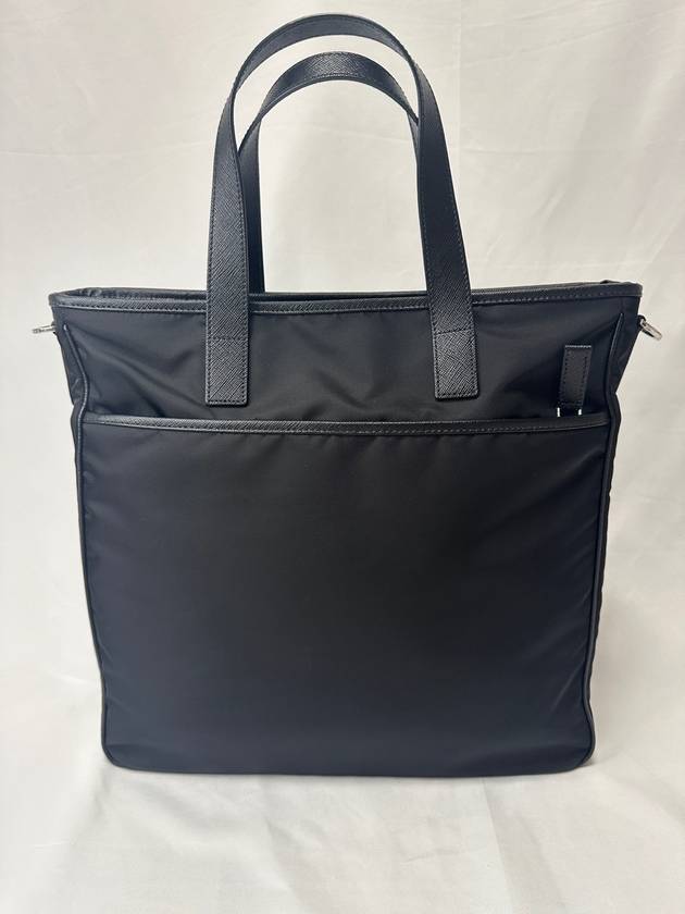 Tesuto Saffiano Nylon Brief Case Black - PRADA - BALAAN 3