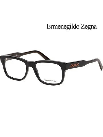 Zegna glasses frame EZ5173 001 horn rim black square men - ERMENEGILDO ZEGNA - BALAAN 1