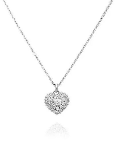 Hyperbola Pendant Heart Necklace Silver - SWAROVSKI - BALAAN 2