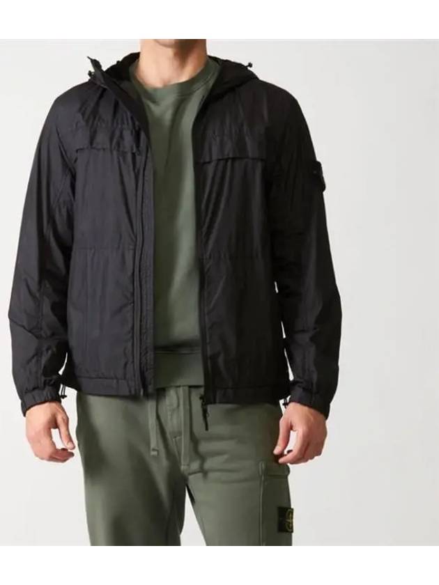 Garment Dyed Crinkle Reps R-Nylon Jacket Black - STONE ISLAND - BALAAN 5