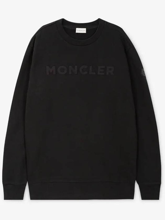 Men s Logo Black Sweatshirt 8G00040 89AHS 999 - MONCLER - BALAAN 2