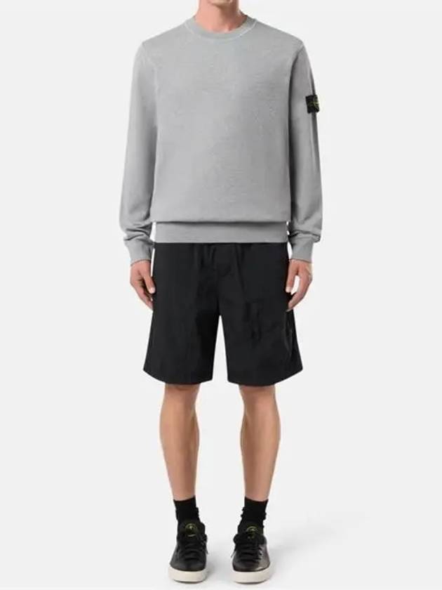 Wappen Patch Garment Dyed Sweatshirt Grey - STONE ISLAND - BALAAN 2